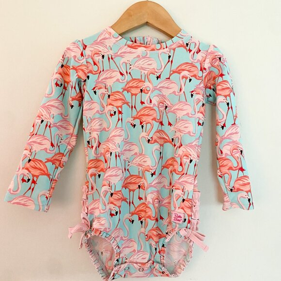 Ruffle Butts Other - Ruffle Butts Flamingo Swimsuit 3T
